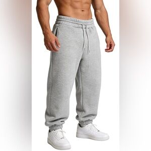Gray sweatpants
